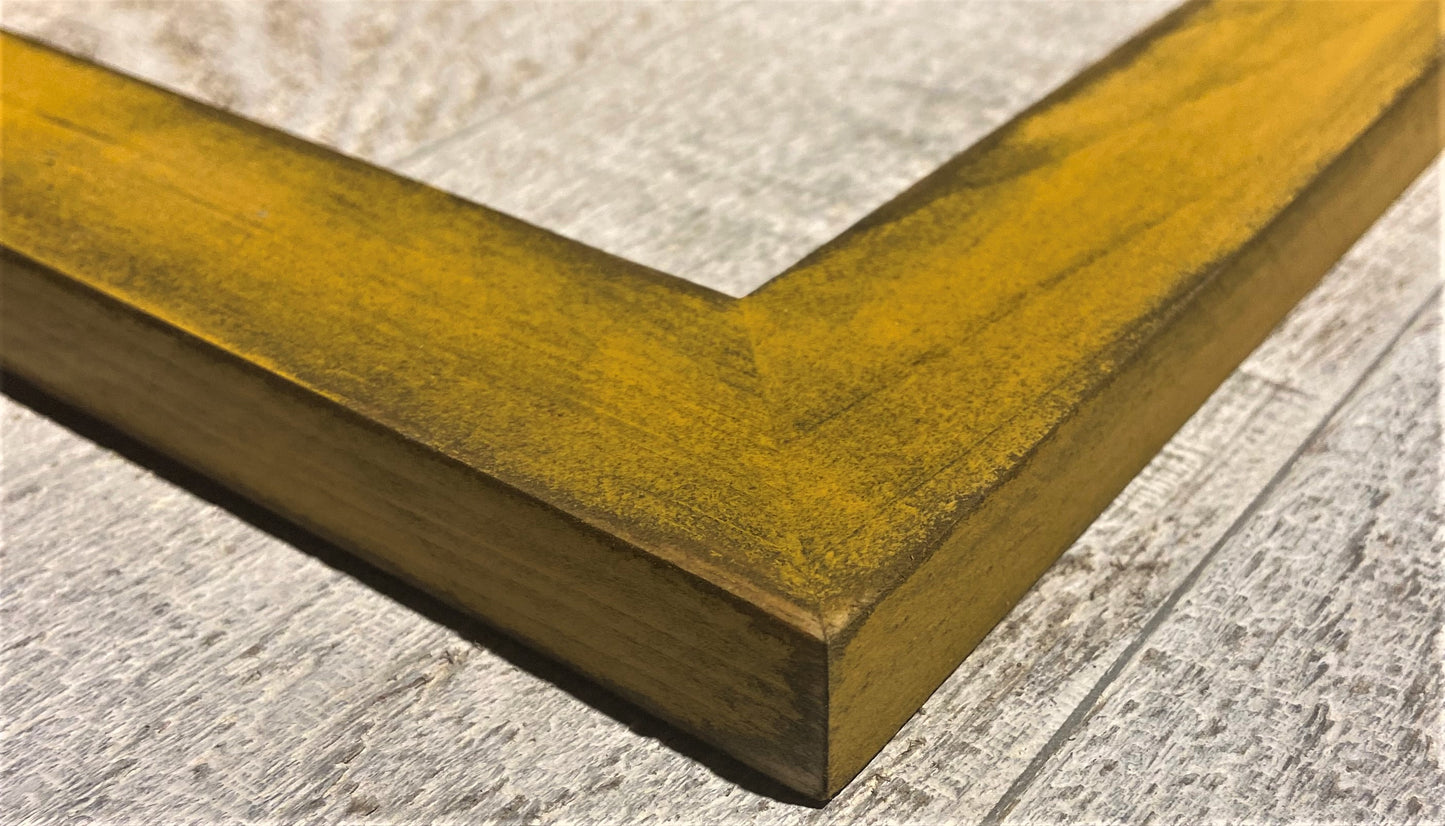 Picture Frame 1-1/2" Colonel Mustard Distressed F001-425