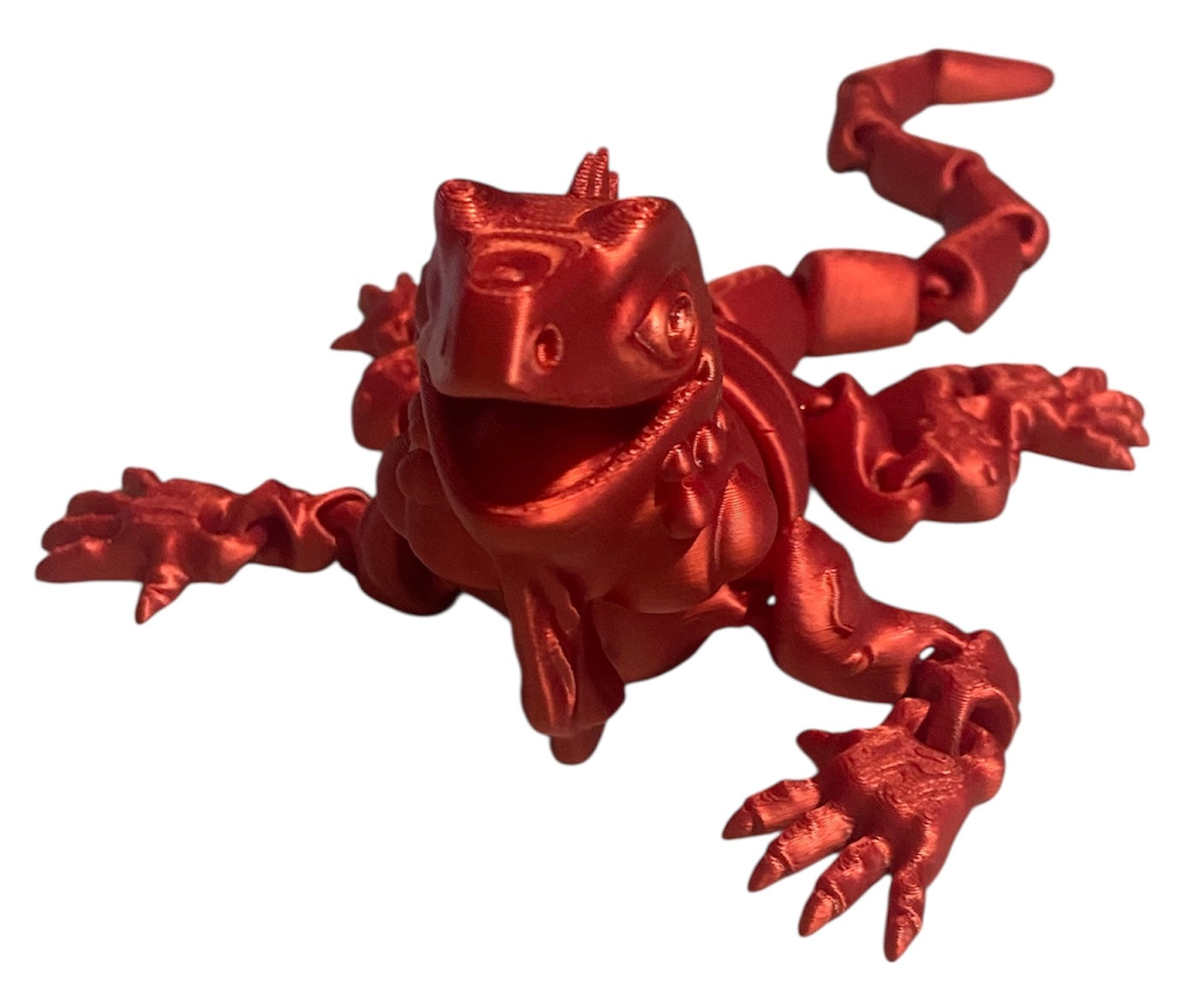 3D Printed - 12" Iguana - Candy Red