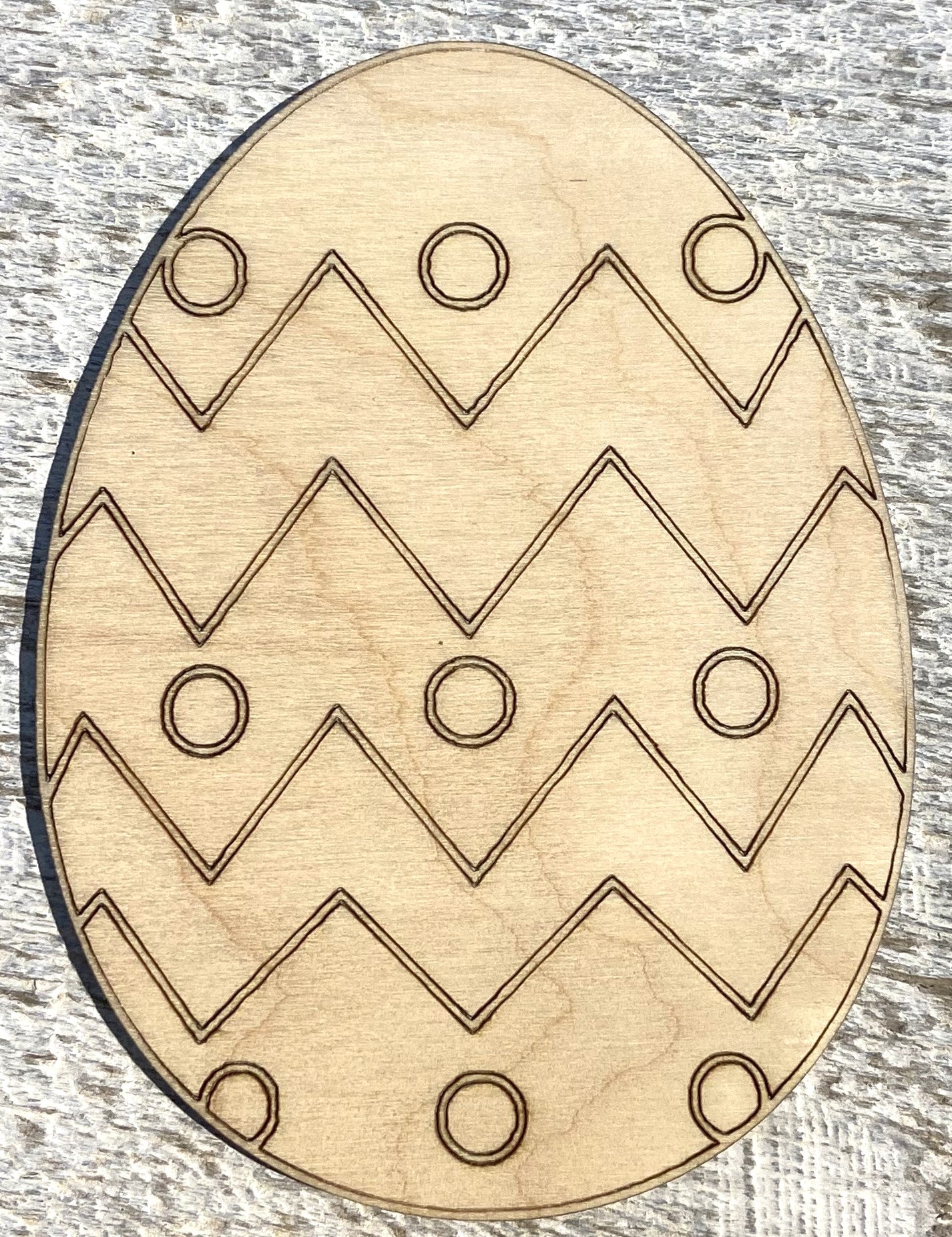 Ready to Paint Shape - 1/8" Birch - Easter Egg - S454