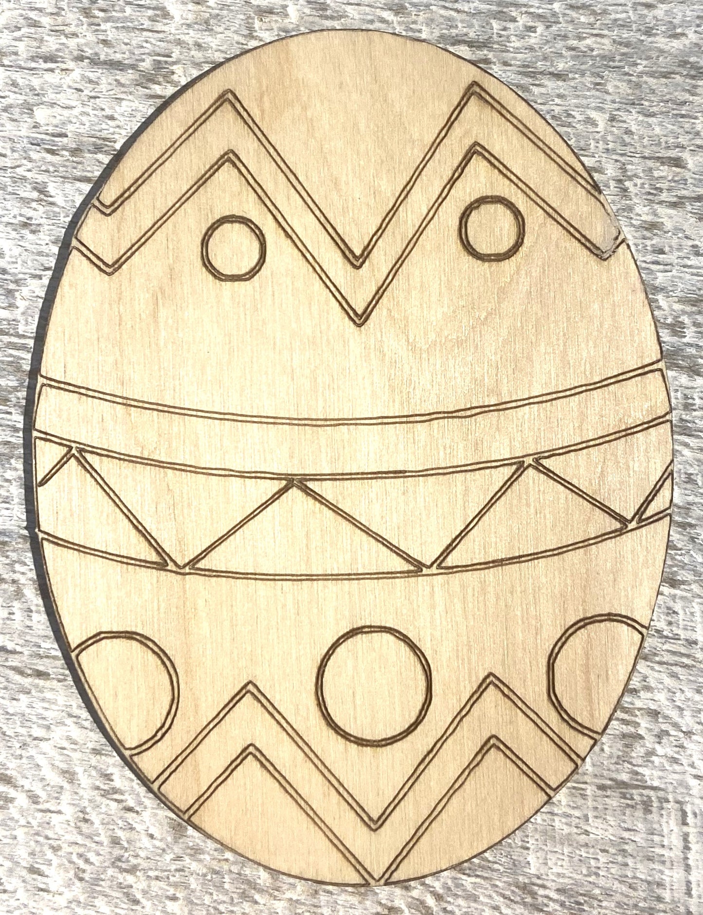 Ready to Paint Shape - 1/8" Birch - Easter Egg - S457