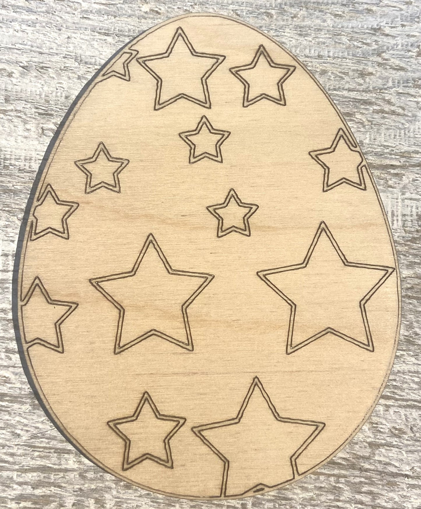 Ready to Paint Shape - 1/8" Birch - Easter Egg - S460