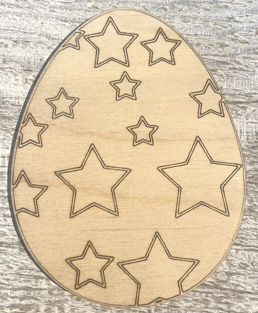 Ready to Paint Shape - 1/8" Birch - Easter Egg  - S460
