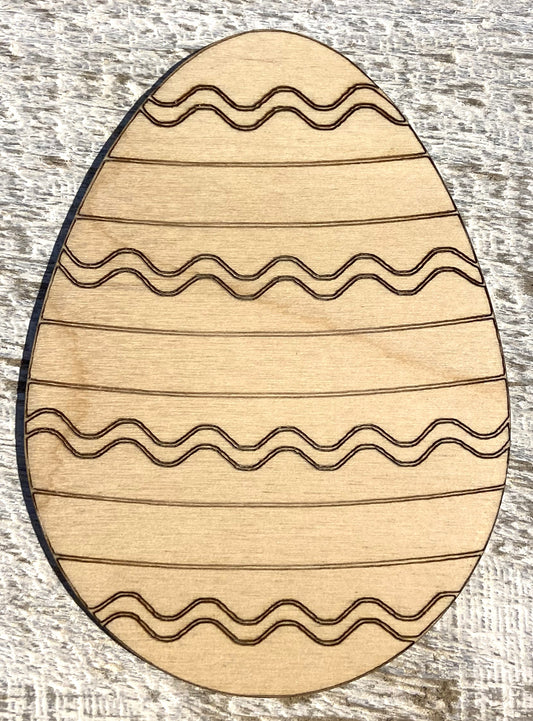 Ready to Paint Shape - 1/8" Birch - Easter Egg  - S461