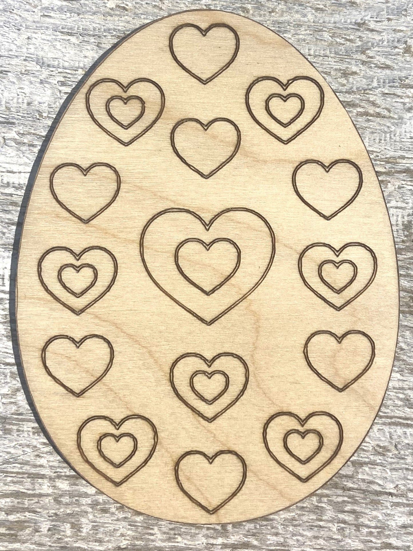 Ready to Paint Shape - 1/8" Birch - Easter Egg - S463