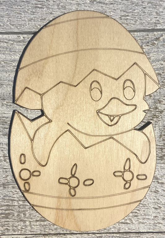Ready to Paint Shape - 1/8" Birch - Chic in Egg  - S474