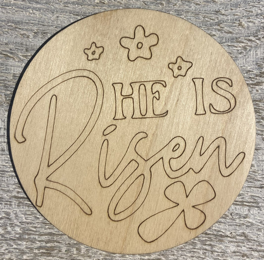 Ready to Paint Shape - 1/8" Birch - He Is Risen  - S476