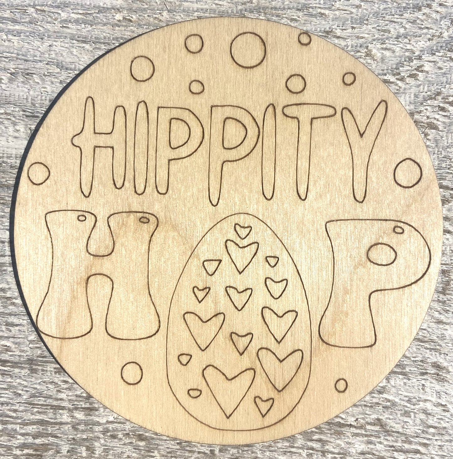 Ready to Paint Shape - 1/8" Birch - Hippity Hop - S478