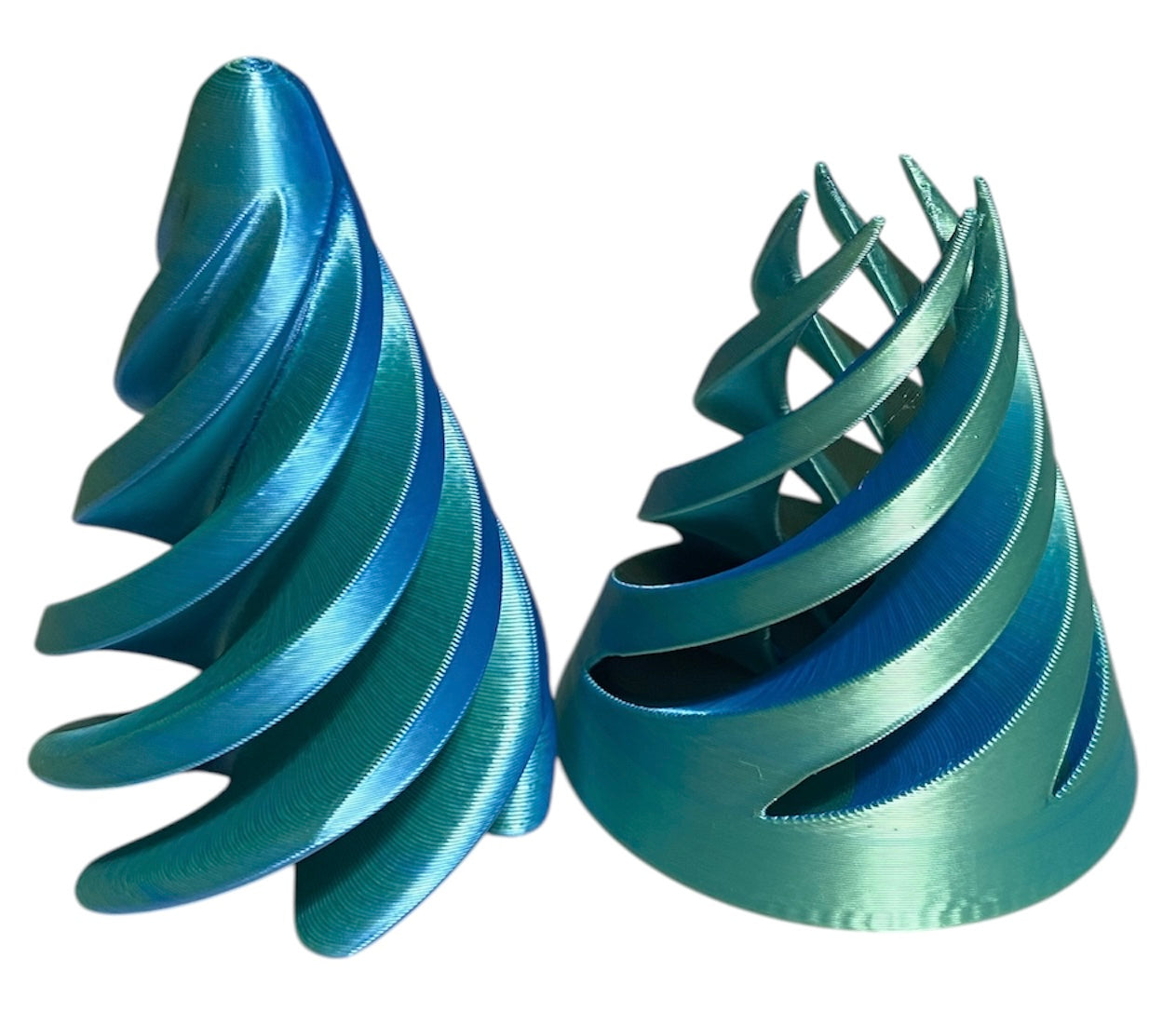 Pass Through Fidget Cone - 3-1/2" x 3" - Blue / Green