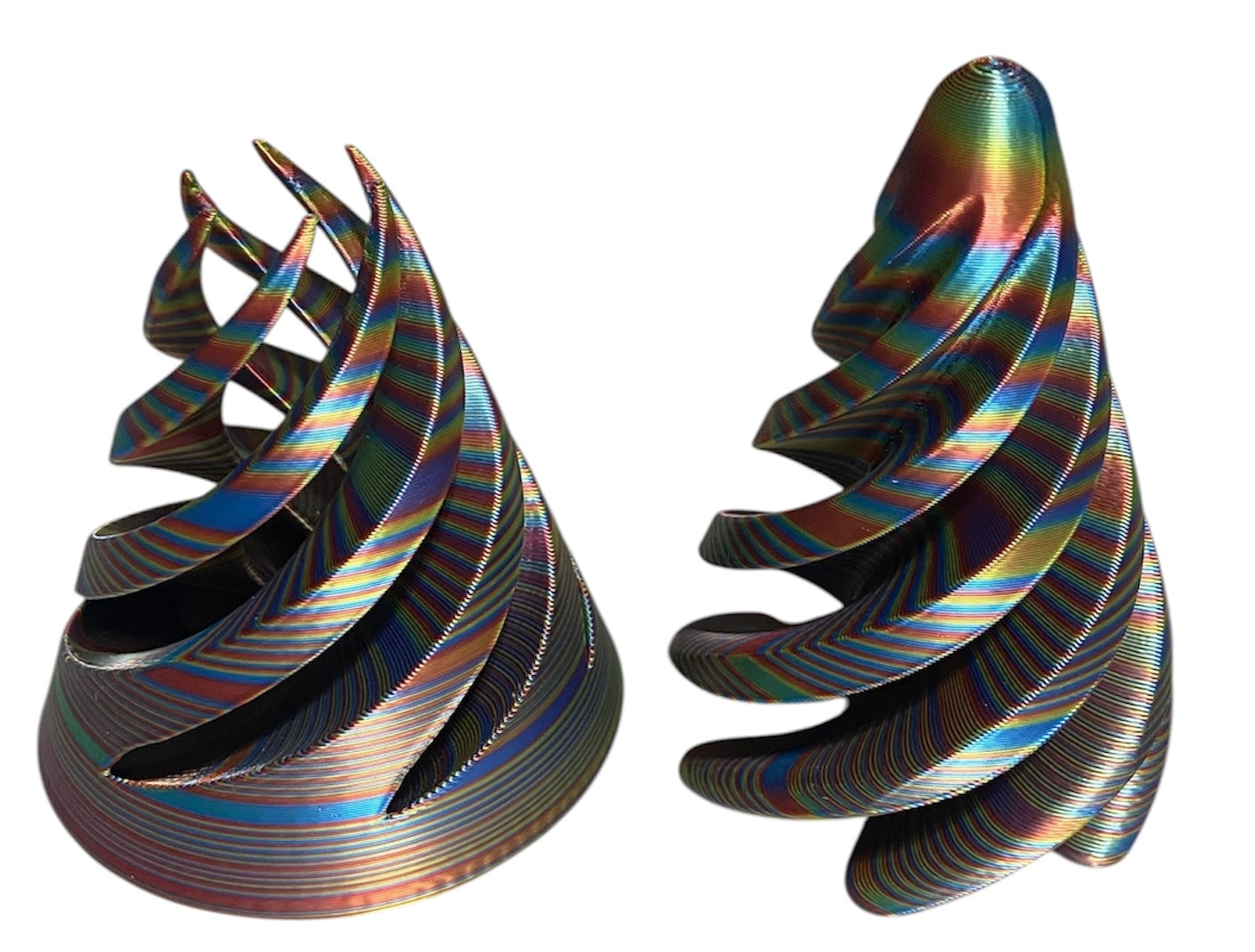 Pass Through Fidget Cone - 2-1/2" x 2" - Firework Stripe