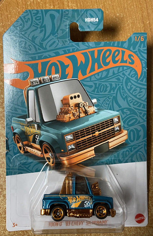 2024 Hot Wheels Anniversary #1 Toon'd 83 Chevy Silverado