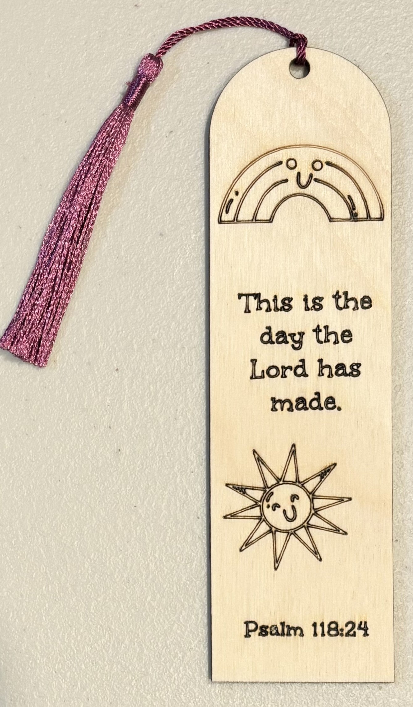 Wood Bookmark - Psalm 118:24 - B067