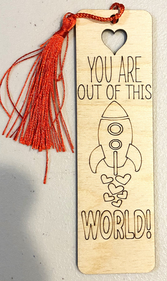 Wood Bookmark - Out Of This World - B091
