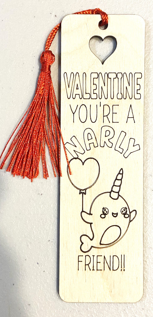 Wood Bookmark - You're A Narly Friend - B094