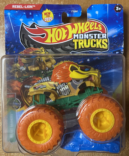 2025 Hot Wheels Monster Trucks - Beast Bashers #3 Rebel Lion