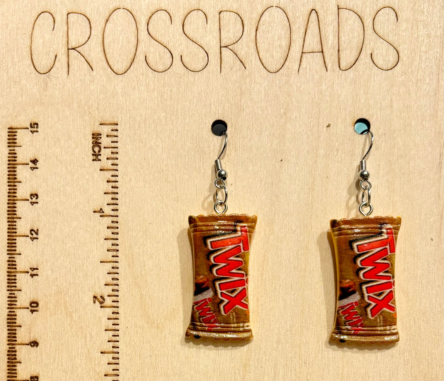 Resin Candy Bar Charm Earrings - BE117