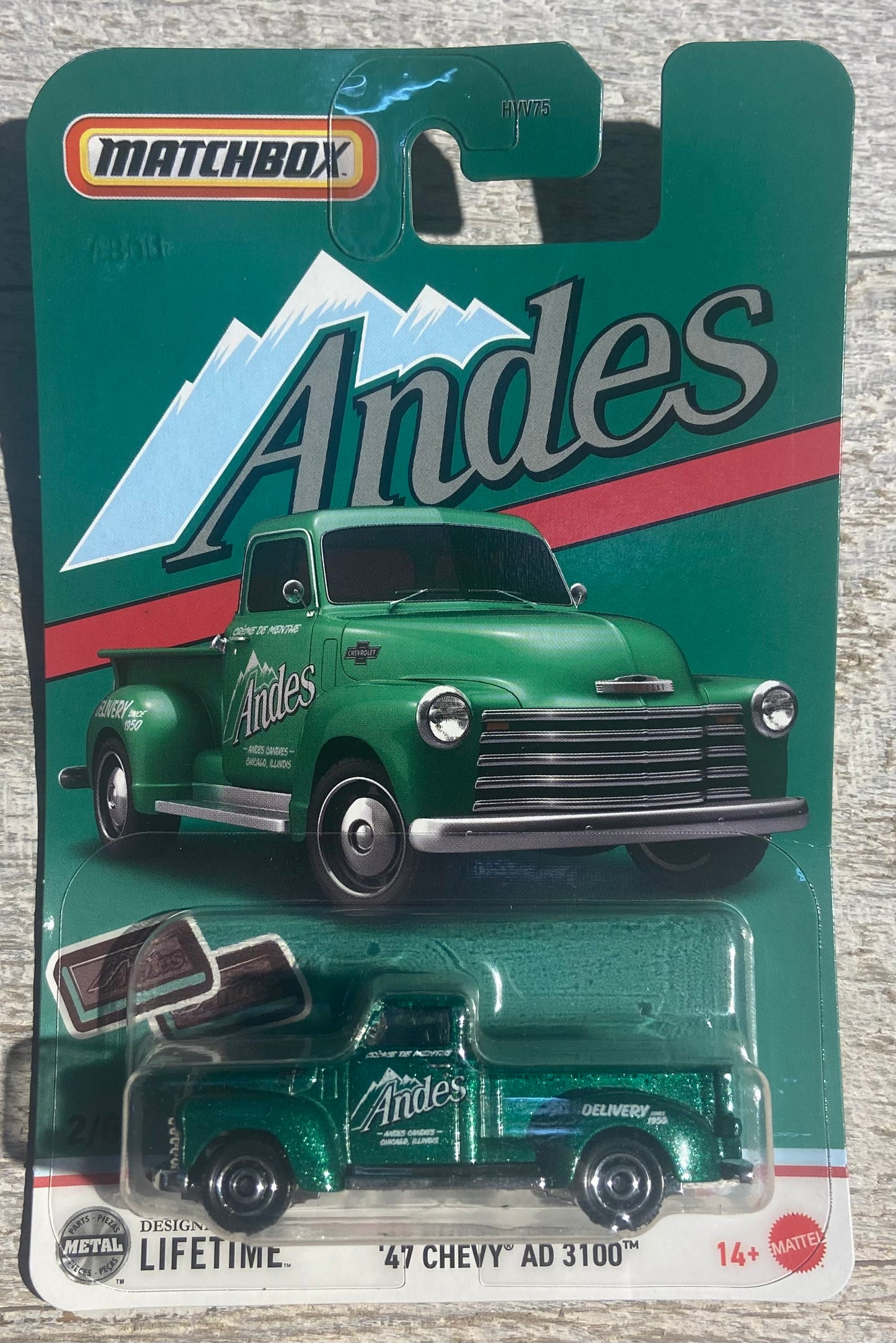 2025 Matchbox Candy Car #2 47 Chevy AD 3100 ANDES