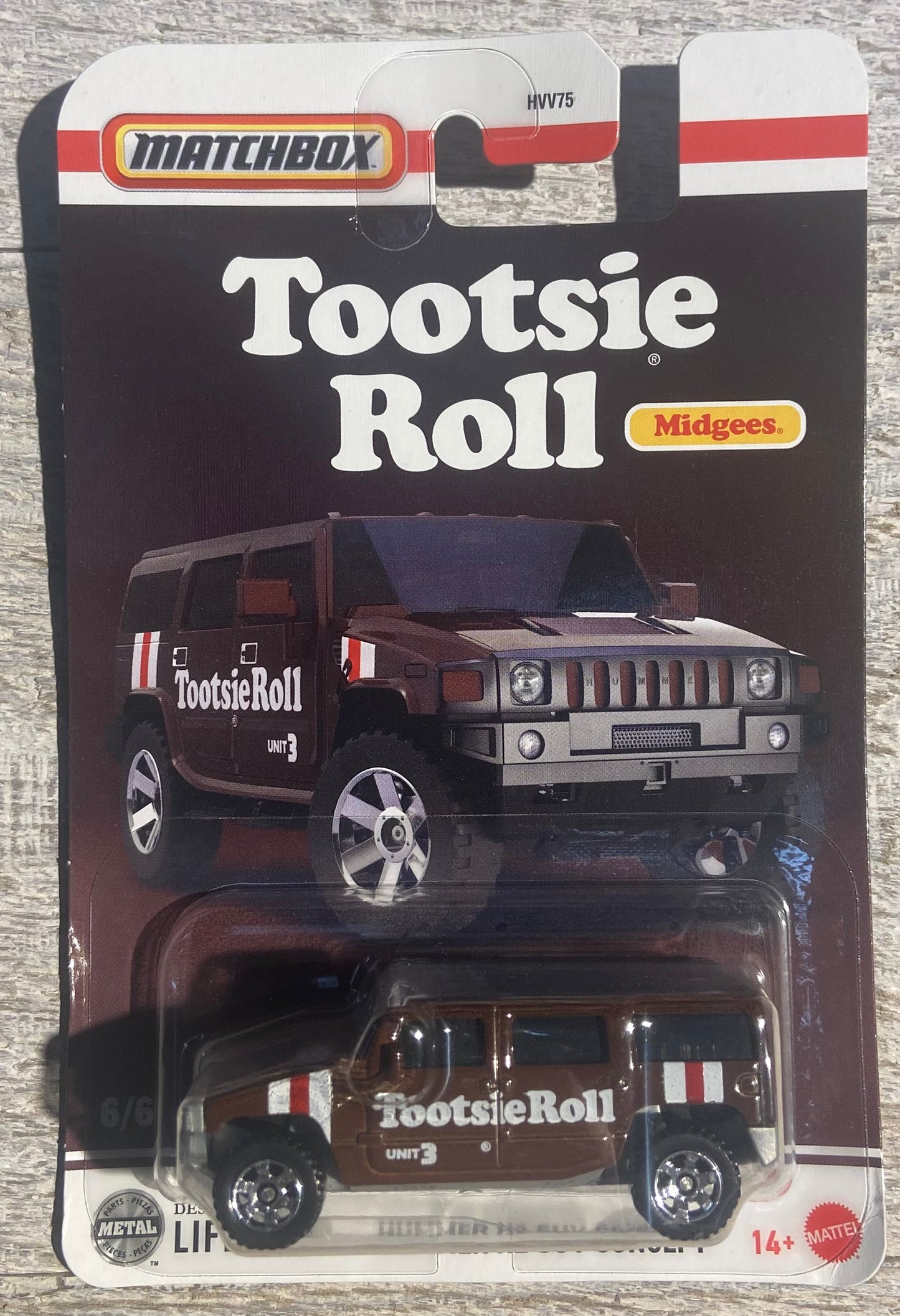 2025 Matchbox Candy Car #6 Hummer H2 SUV Concept TOOTSIE ROLL