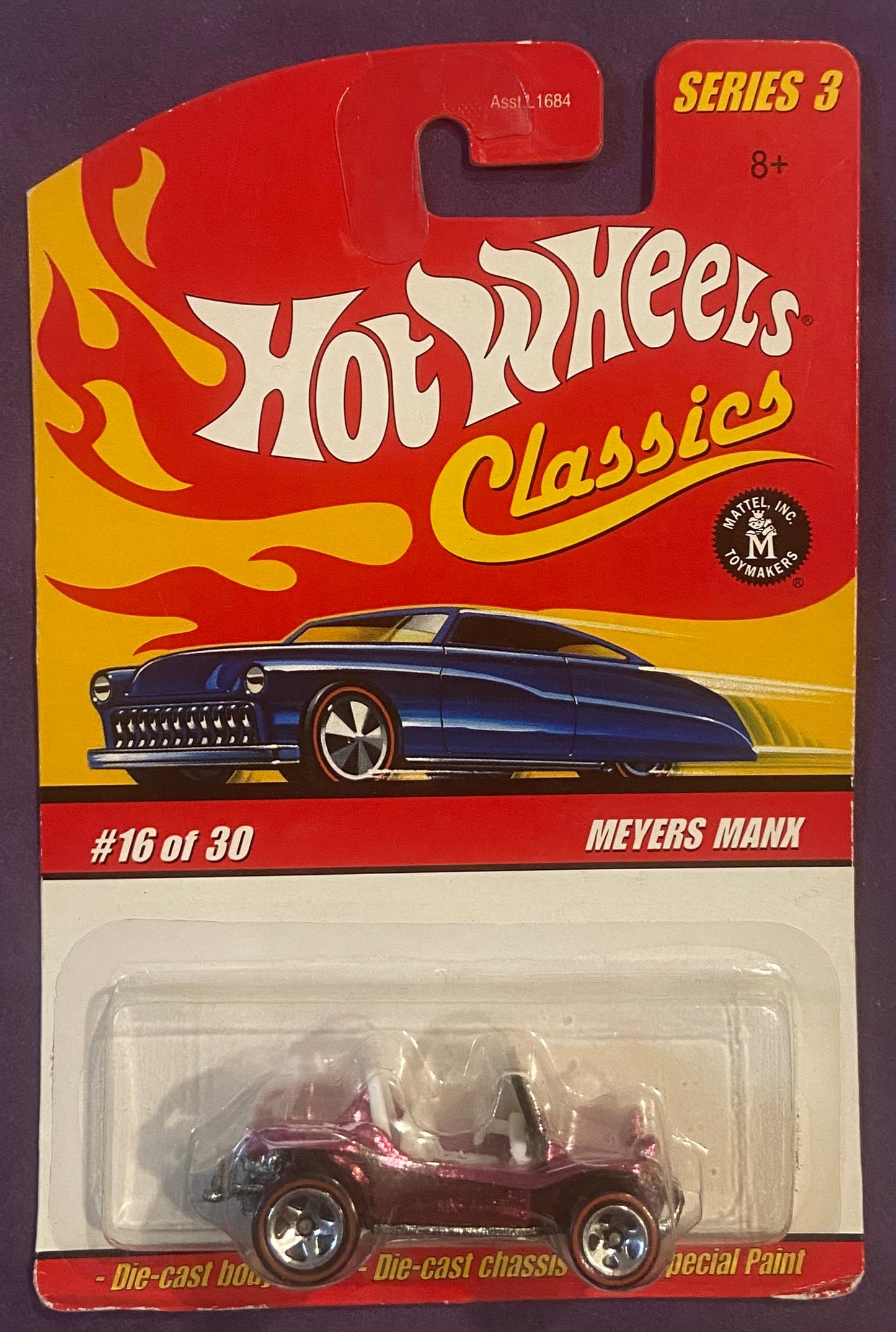 2007 Hot Wheels Classic Series 3 #16 Meyers Manx MAGENTA