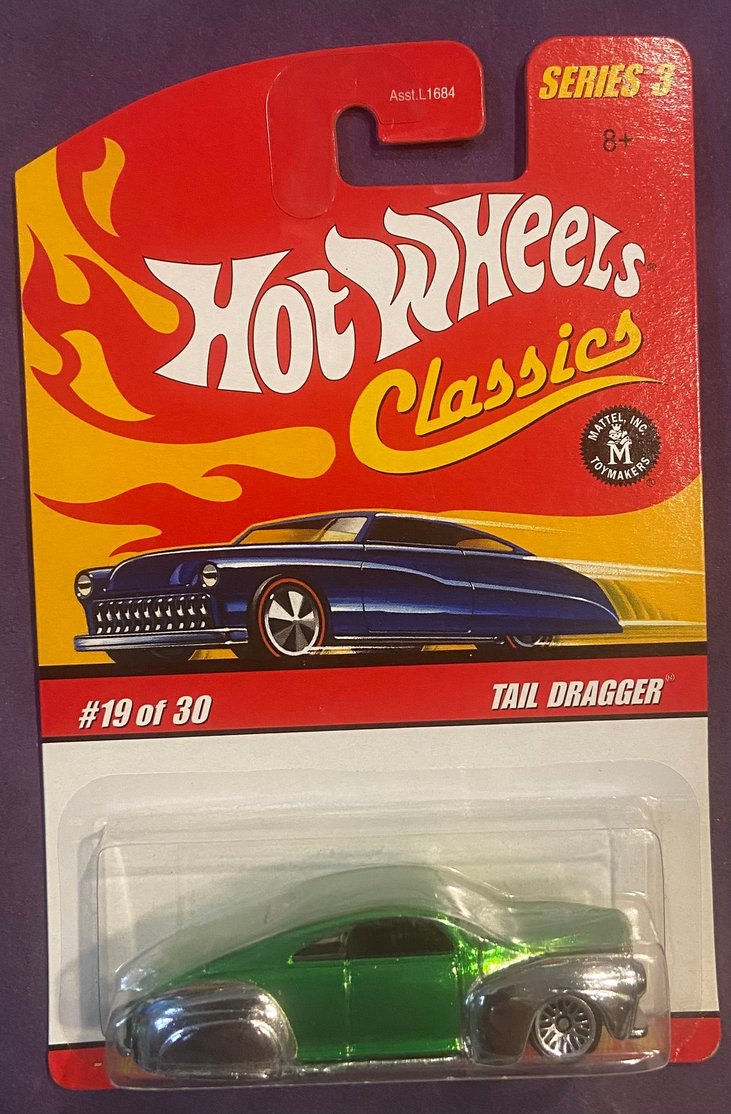 2007 Hot Wheels Classic Series 3 #19 Tail Dragger GREEN