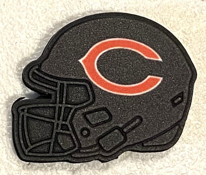 Silicone Focal Bead - Bears Helmet - #FB139