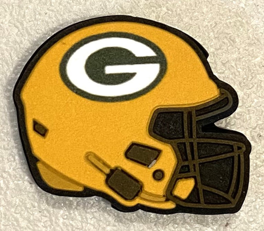 Silicone Focal Bead - Packers Helmet  - #FB140