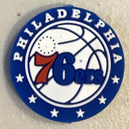 Silicone Focal Bead - 76ers  - #FB141