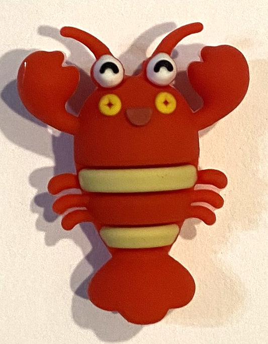 Silicone Focal Bead - 3D Crayfish  - #FB142
