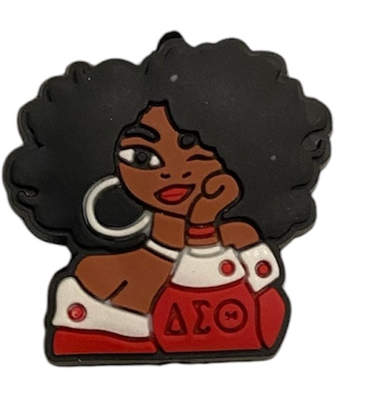 Silicone Focal Bead - Delta Sigma Theta - #FB160