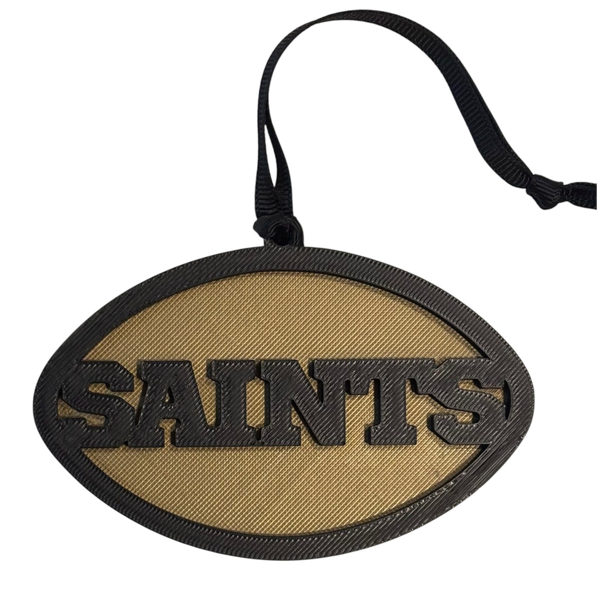 3D Printed 4" Ornament - Saints - Black over Bronze