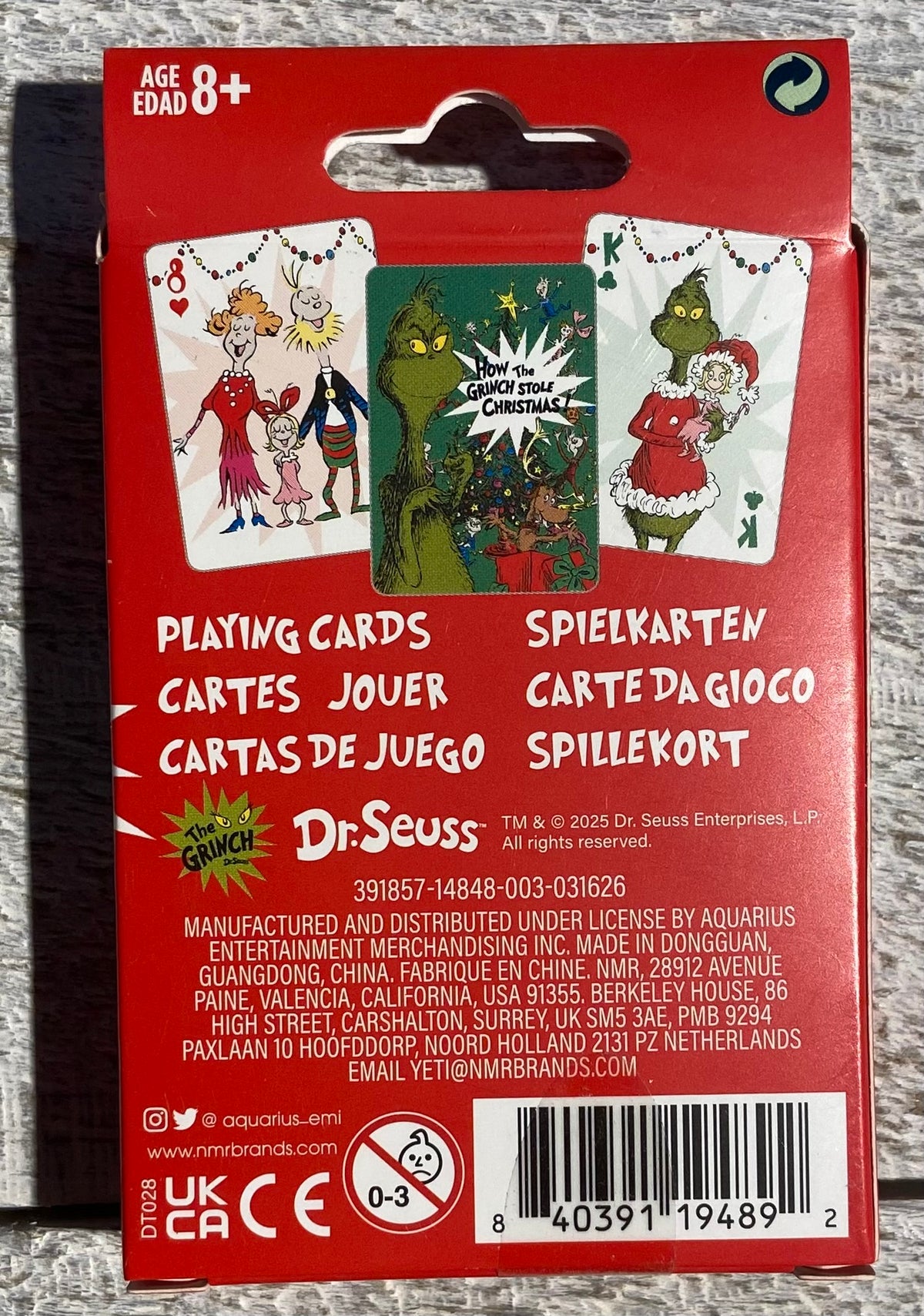 How The Grinch Stole Christmas - Playing Cards