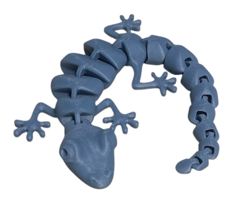 7" Articulated Lizard - Blue-Gray
