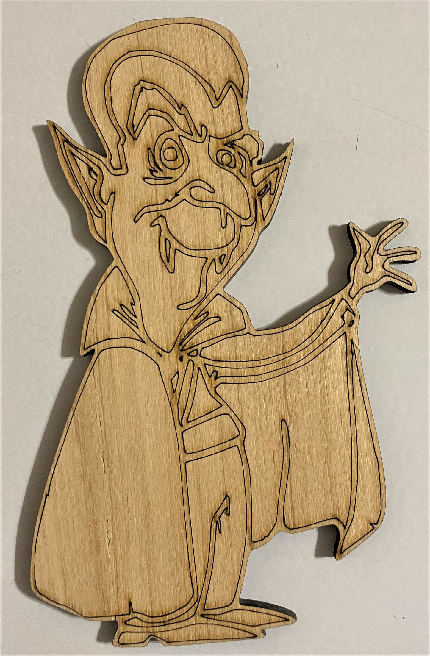 Ready to Paint Shape - 1/8" Birch - Dracula - S075