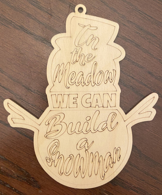Ready to Paint Ornament - 1/8" Plywood - In The Meadow... - S394