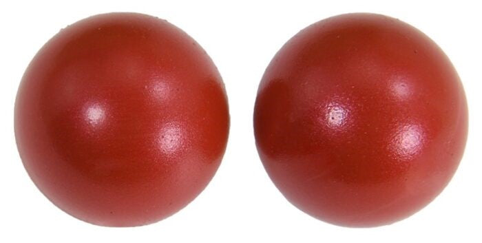15mm Metallic Silicone Beads 5/pack - Dark Red - SB128