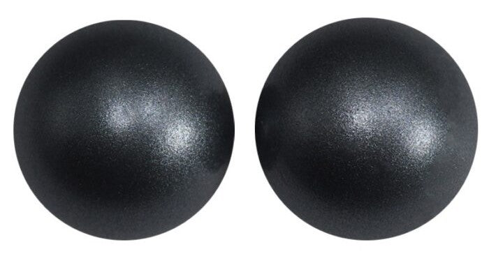 15mm Metallic Silicone Beads 5/pack - Black - SB132