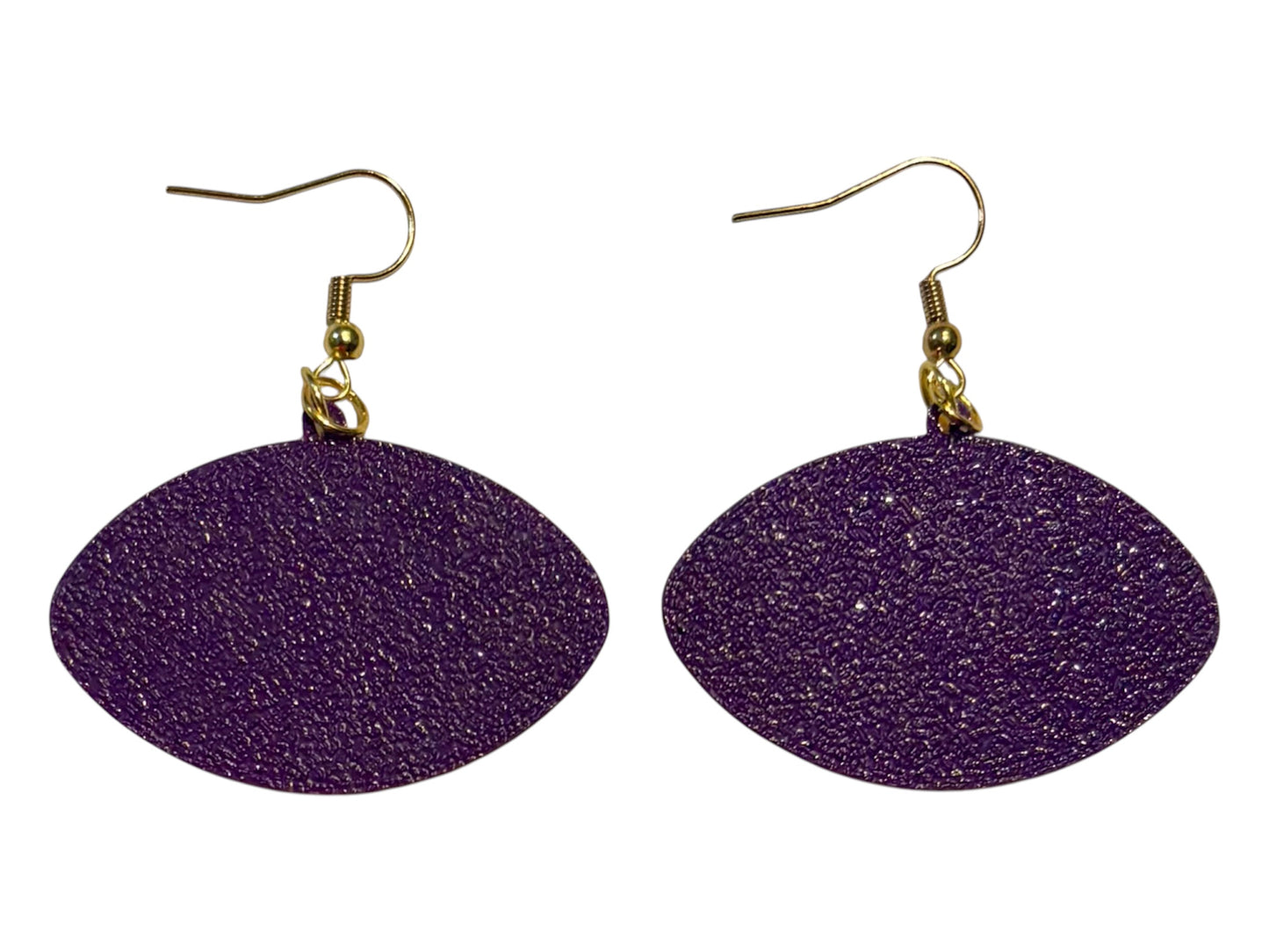 3D Printed Earrings - 1.2" x 1.75" Tigers - Sunflower over Indigo