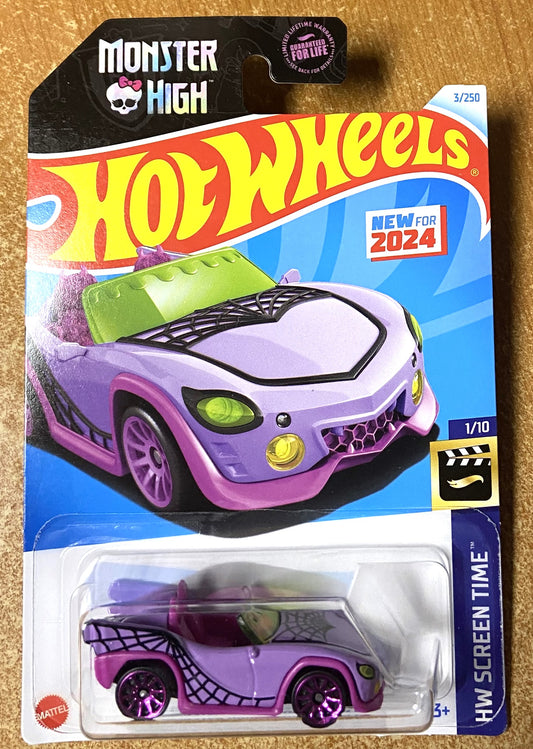 2024 Hot Wheels #3 Monster High Ghoul Mobile PINK