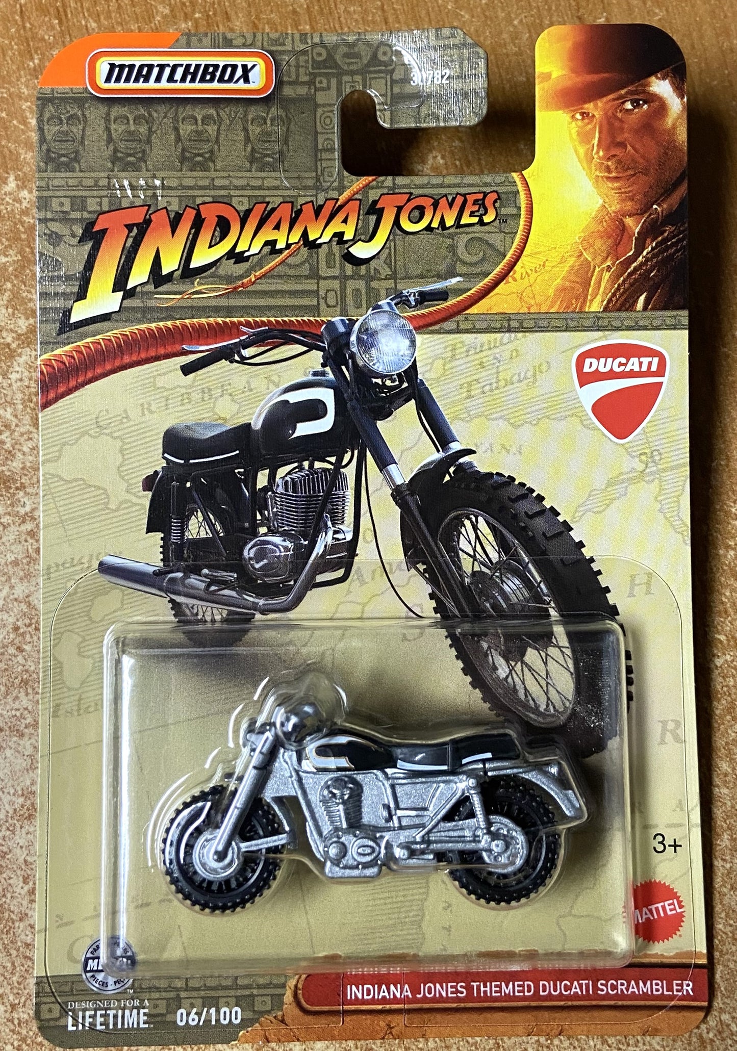 2025 Matchbox #6 Indiana Jones Ducati Scrambler