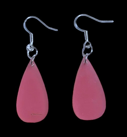 Mini Teardrop Earrings, Acrylic Passion Fruit