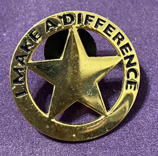 Lapel Pin 1" x 1" I Make A Difference