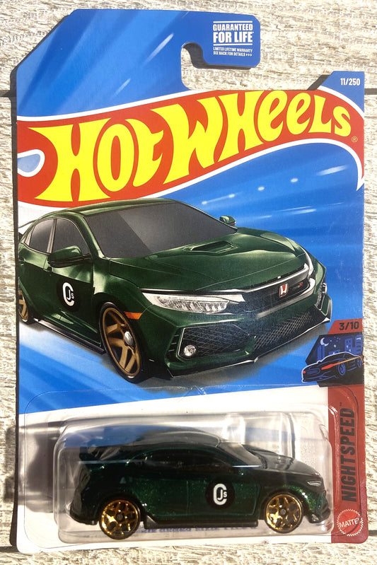 2026 Hot Wheels #11 2018 Honda Civic Type R GREEN