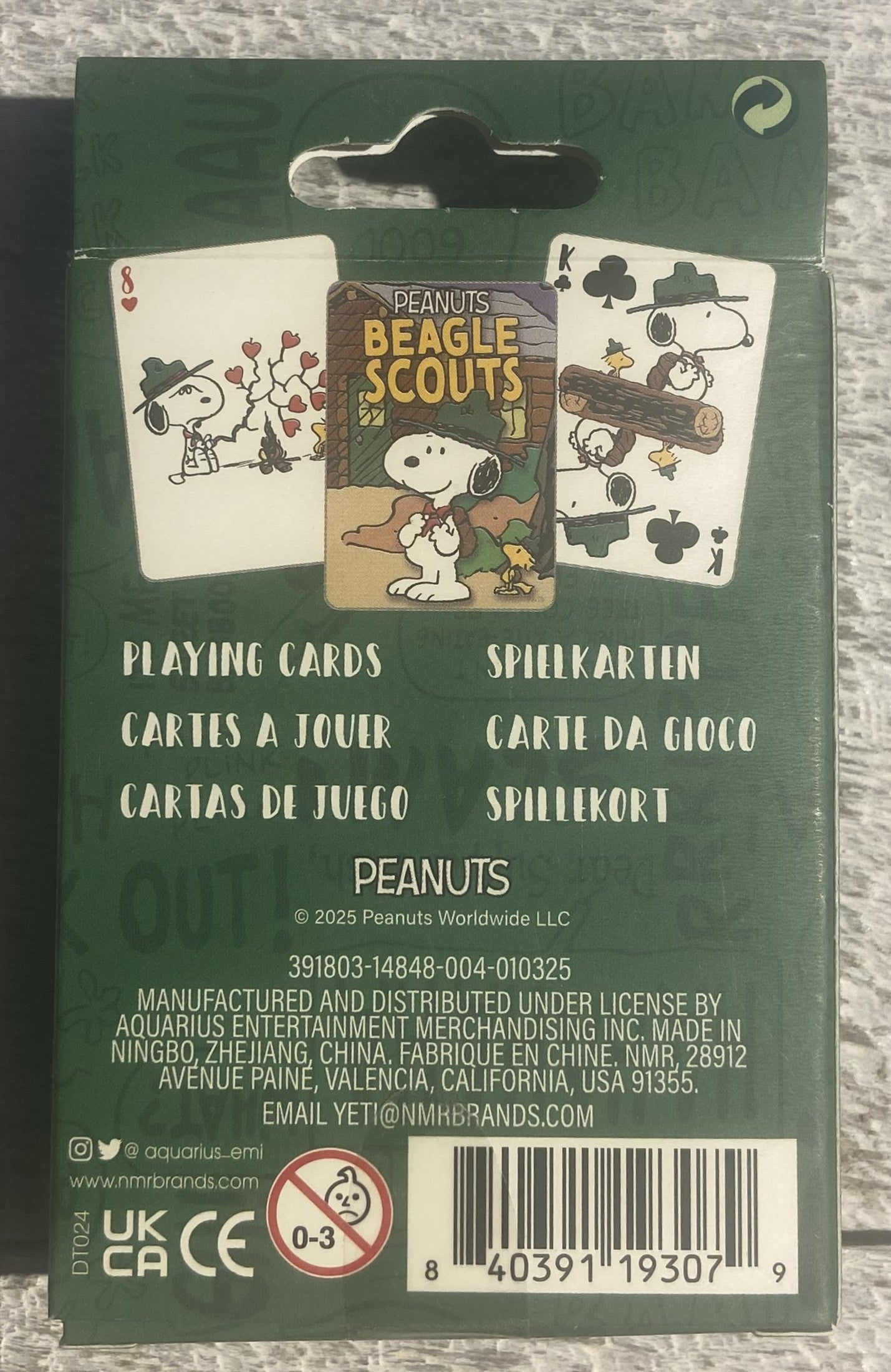Peanuts Beagle Scout - Playing Cards