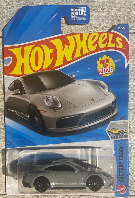 2026 Hot Wheels #15 Porsche 911 Carrera GT GRAY