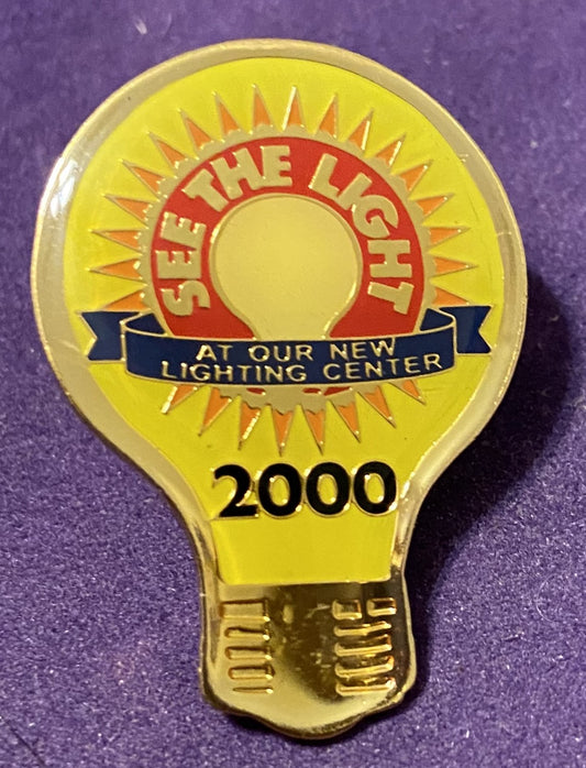 Lapel Pin 1.25" x 1." Walmart See The Light 2000