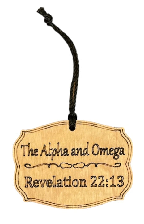 Names of Christ Ornament - #S024 - The Alpha and Omega