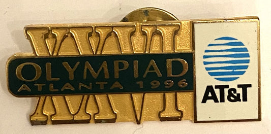 Lapel Pin 0.5" x 1.5" AT&T 1996 Atlanta Olympics