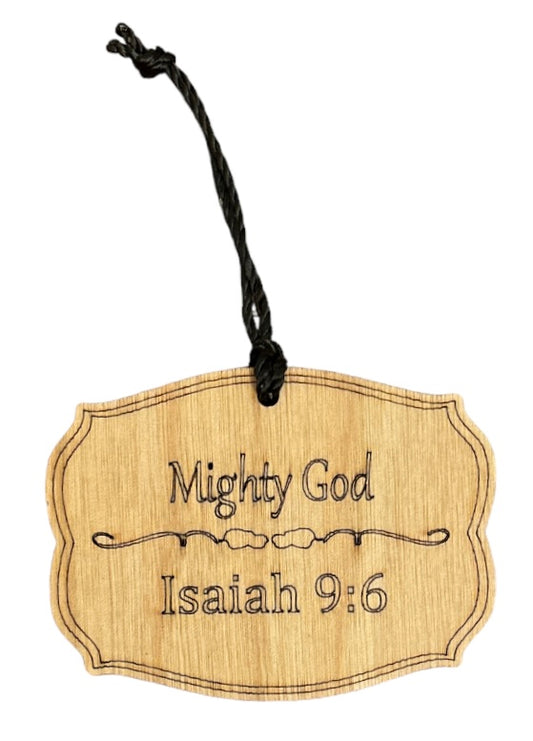 Names of Christ Ornament - #S025 - Mighty God