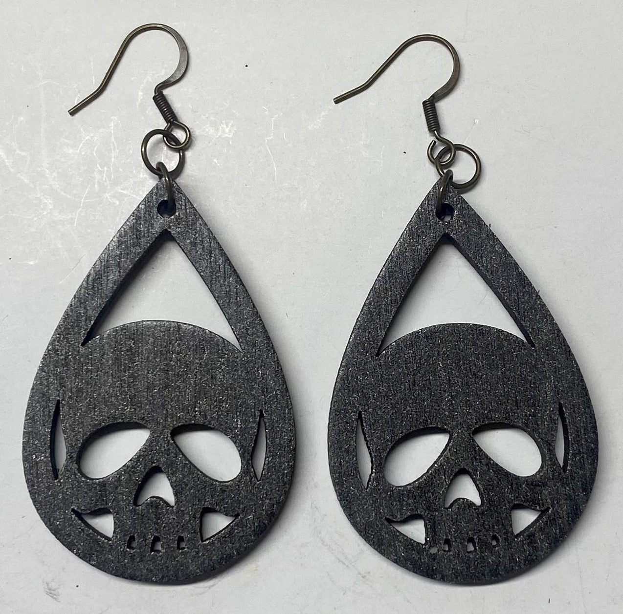 Skull Earrings, Oil Rubbed Bronze