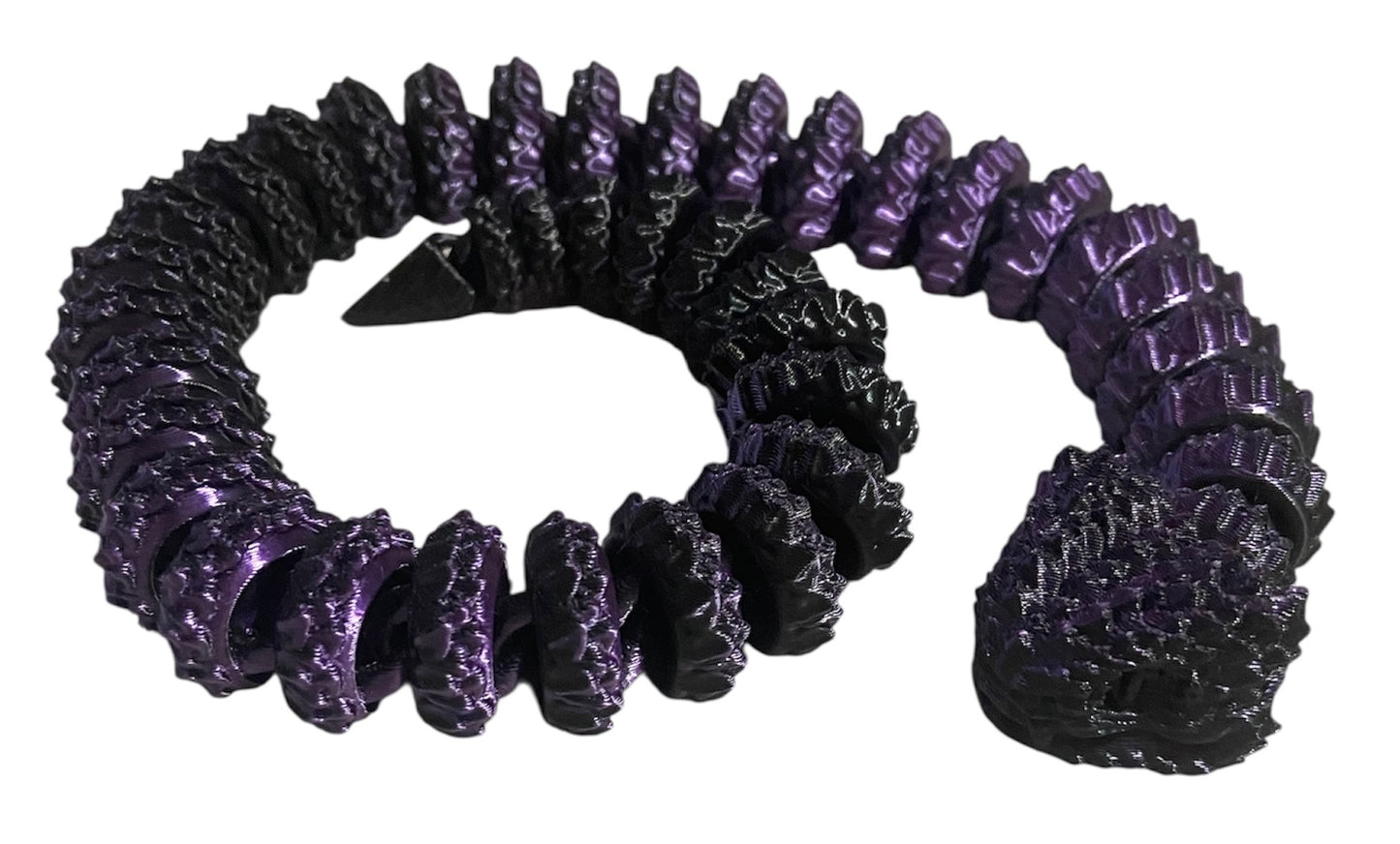 3D printed Large Bush Viper - 28" - Purple Black