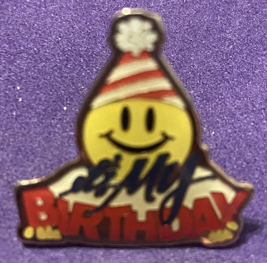 Lapel Pin 1" x 1" Walmart It's My Birthday